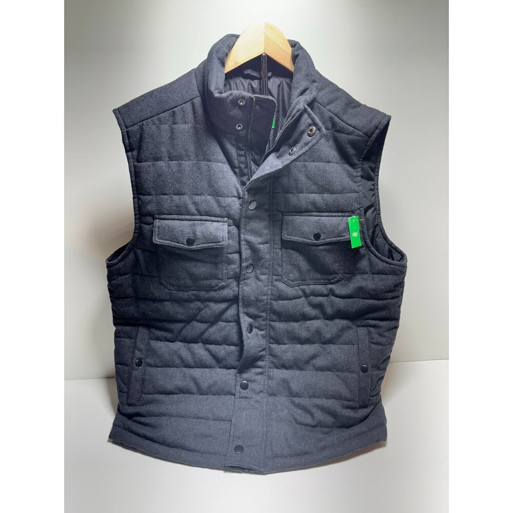 Gorp Core Outdoor Men’s Vest Sz XL Quilted Pockets Hiking Charcoal Gray New